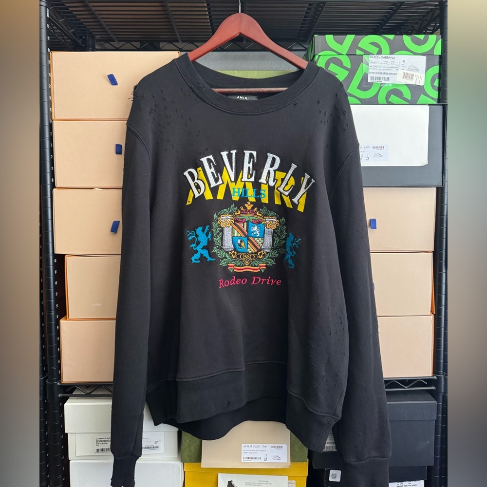 Amiri Beverly Hills Stitched Pullover Sweatshirt